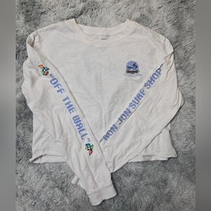 Vans Crop Top With Sinter Snow Glove Beach Graphic